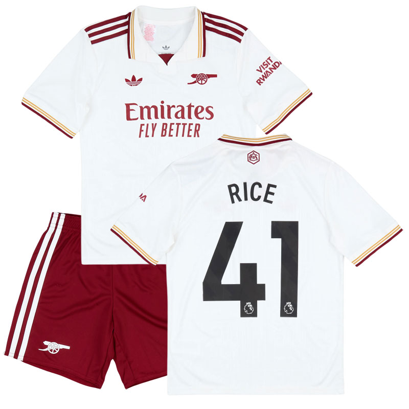 Dětský Arsenal alternativní dres 2025/26 - fotbalová sada s potiskem Rice 41