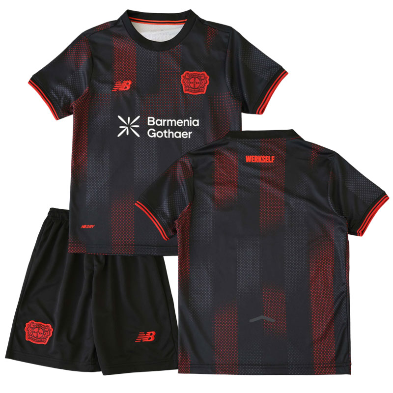 Dětský domácí fotbalový dres Bayer 04 Leverkusen 2025-26 - tričko + šortky