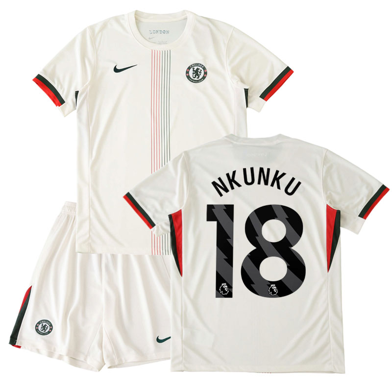 Dětský venkovní fotbalový set Chelsea 2025/26 - s potiskem Nkunku 18