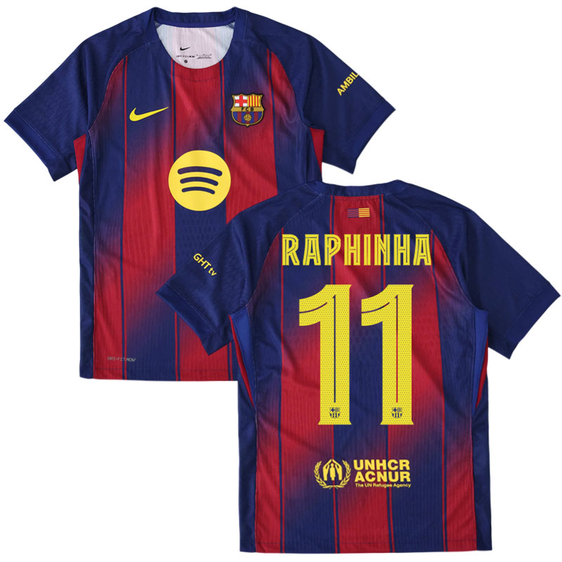 Domácí fotbalový dres Raphinha 11 FC Barcelona 2025/26 pro muže