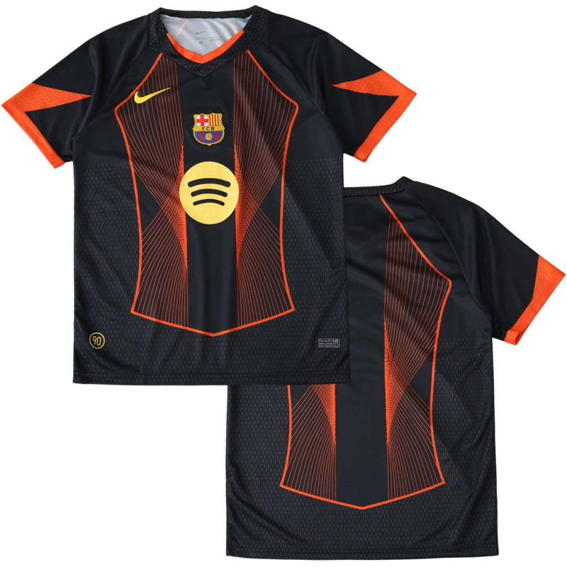 FC Barcelona 2025-26 speciální fotbalový dres pro muže - černý-oranžový