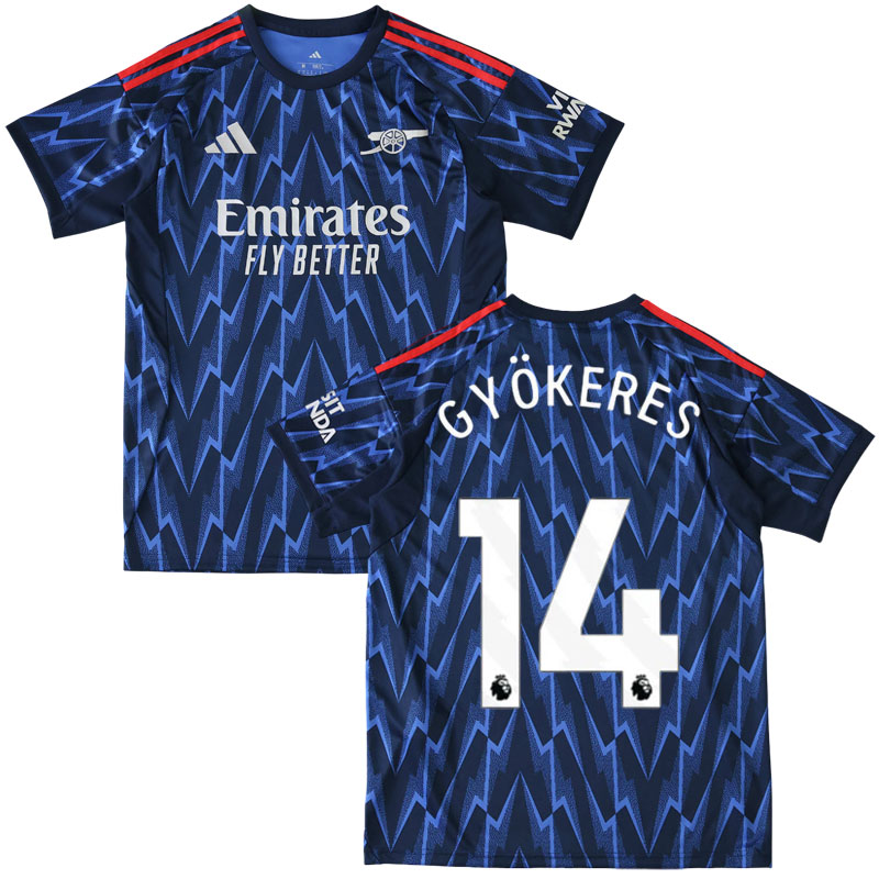 Gyökeres 14 Arsenal 2025/26 fotbalové triko pro muže - venkovní model