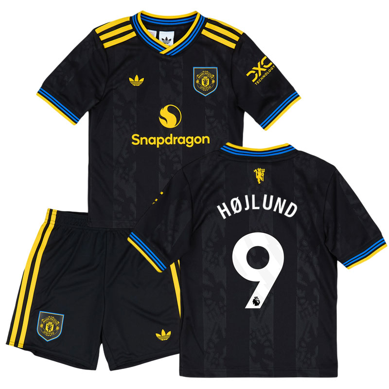 Højlund 9 Manchester United dětský třetí fotbalový dres 25/26 + šortky