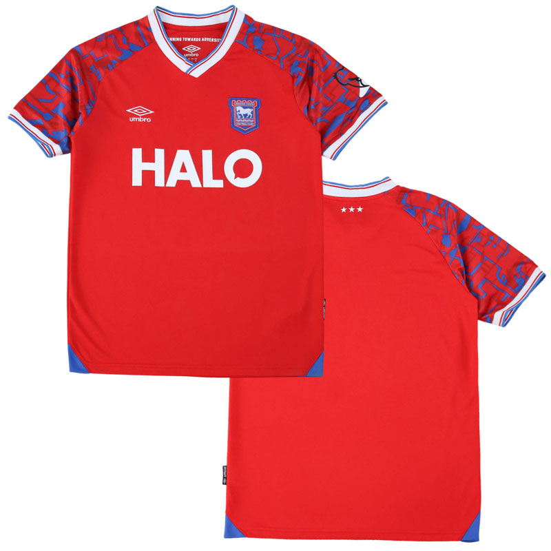 Ipswich Town venkovní dres 2025/26 pro muže – červený fotbalový trikot