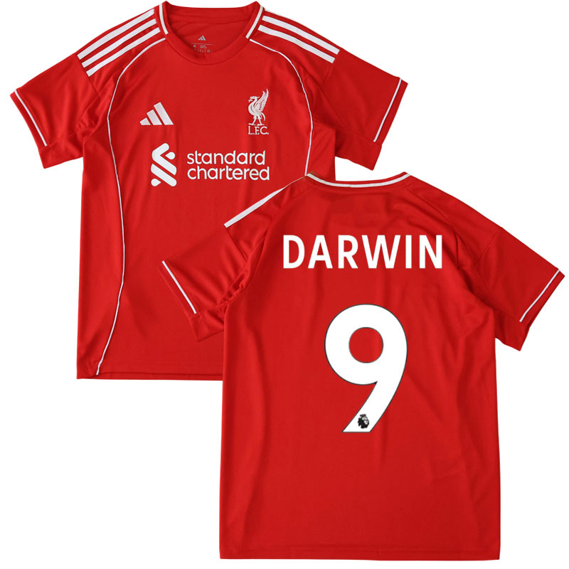 Liverpool 2025/26 domácí dres – Darwin 9 červený fotbalový trikot