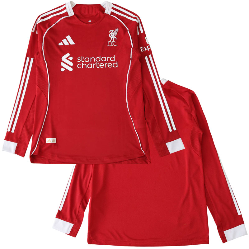 Liverpool FC domácí dres 2025/26 s dlouhým rukávem pro muže