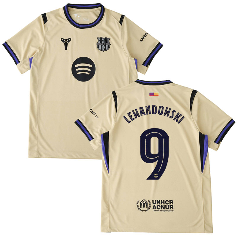 Nový FC Barcelona pánský dres 2025/26 - venkovní edice Lewandowski 9