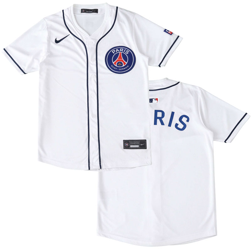 PSG baseballové tričko US Pack 2025/26 - bílá trička