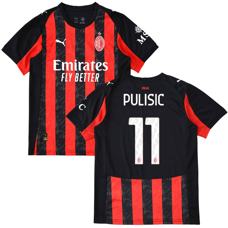 Pánský domácí fotbalový dres AC Milán 202526 – jméno Pulisic a číslo 11