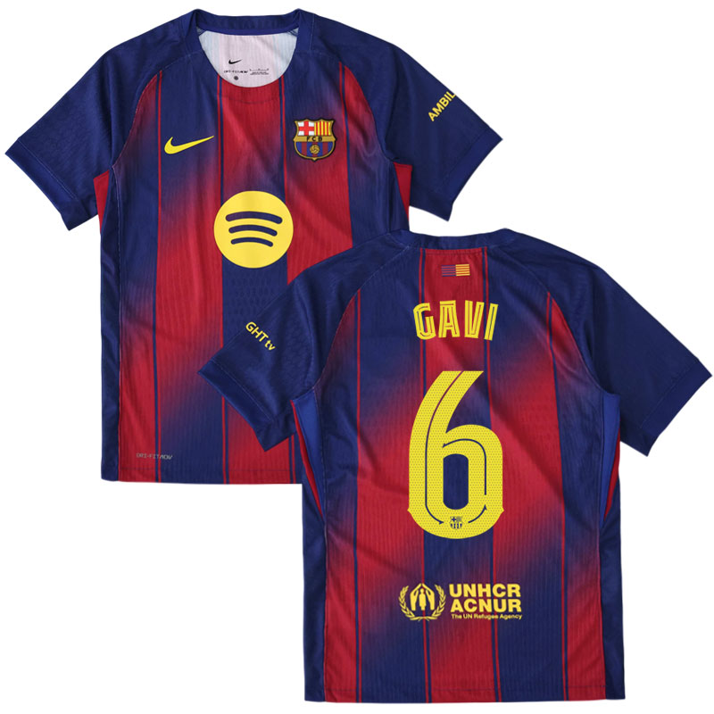Pánský dres Barcelona 2025/26 - domácí sada s potiskem Gavi 6
