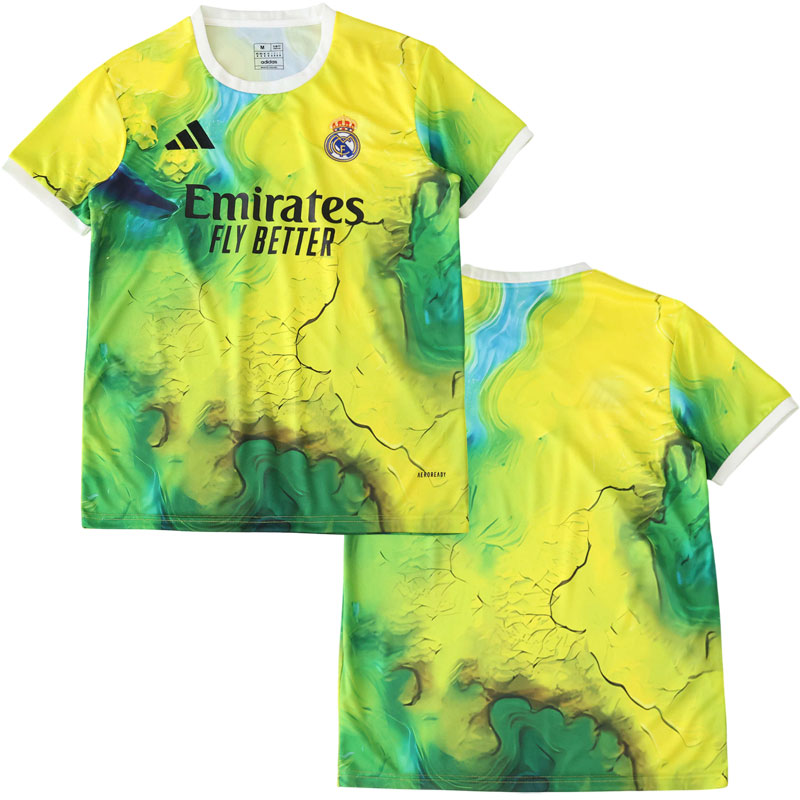 Real Madrid speciální dres 2025-26 - pánský žluto-zelený fotbalový trikot