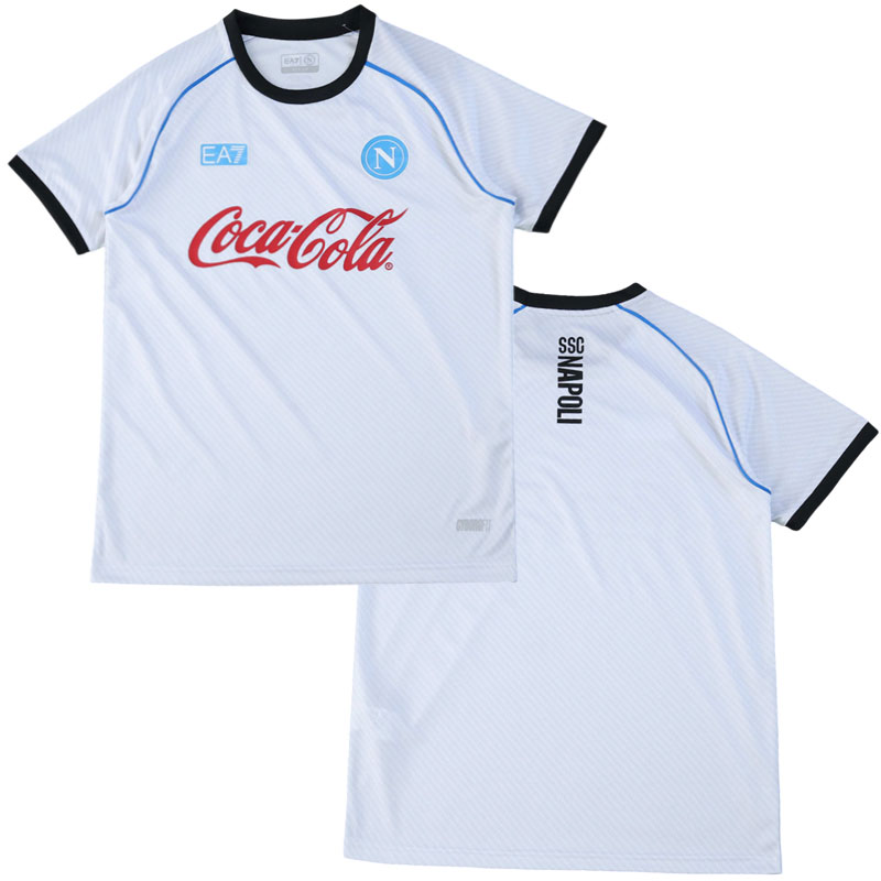 SSC Napoli tréninkové tričko 25/26 - pánský bílý fotbalový dres