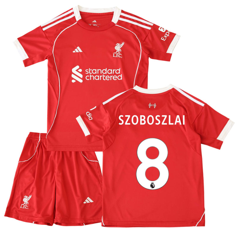 Szoboszlai 8 Liverpool dětský dres 2025-26 venkovní fotbalová sada
