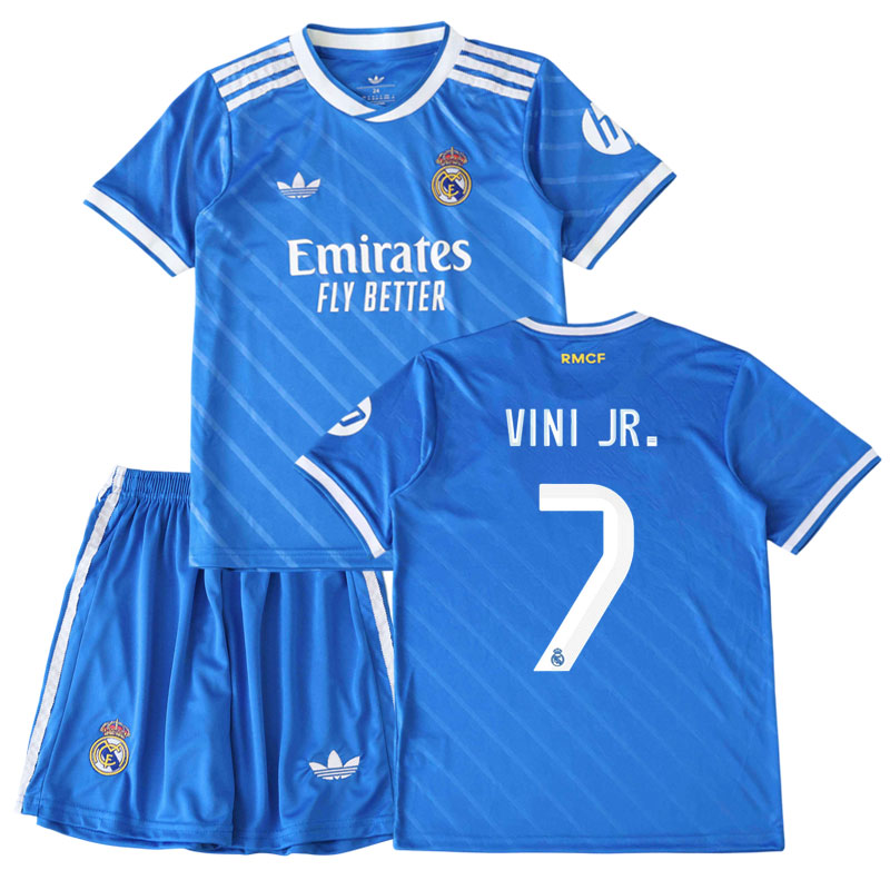 Vini Jr. 7 Real Madrid dětský třetí fotbalový dres 2025/26