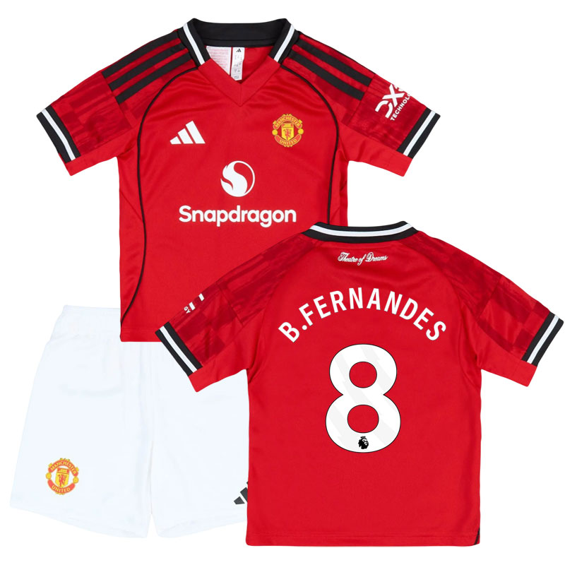 Dětský dres Manchester United domácí 25/26 s potiskem B.Fernandes 8