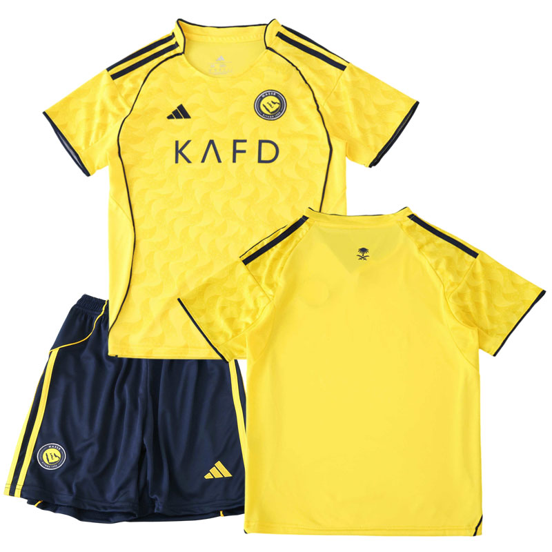 Dětský fotbalový dres Al-Nassr 2025/26 - domácí sada tričko a šortky