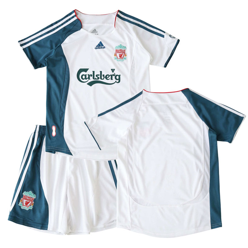 Liverpool retro třetí dres 2006/07 dětský fotbalový set – tričko + šortky