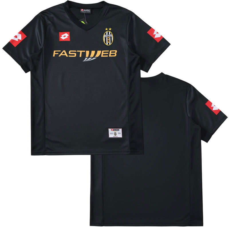 Juventus FC retro dres 2001/02 venkovní - černé fotbalové triko
