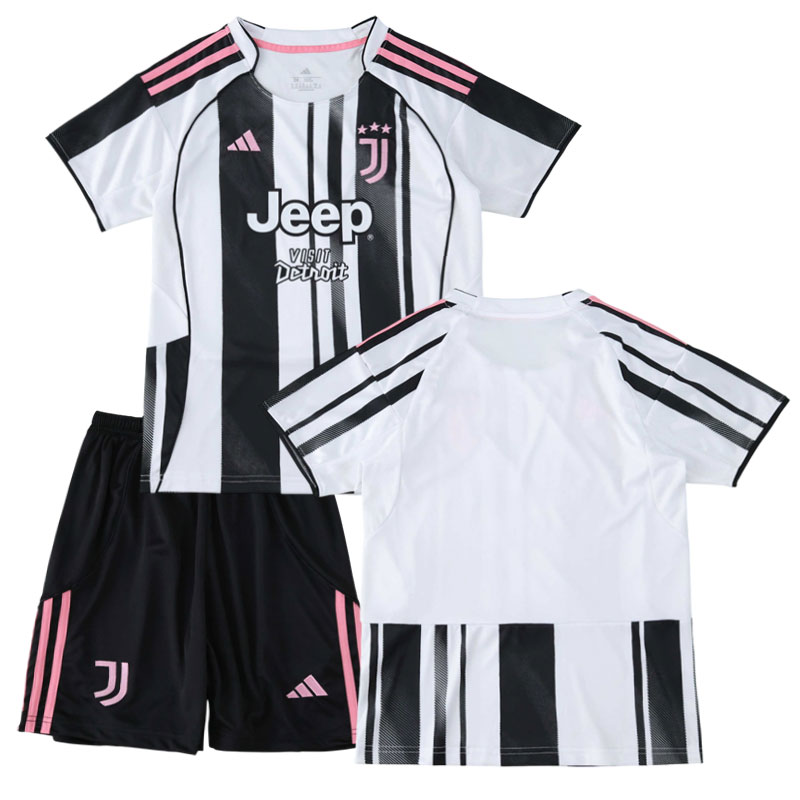 Juventus domácí dres 2025/26 dětský fotbalový set - tričko a šortky