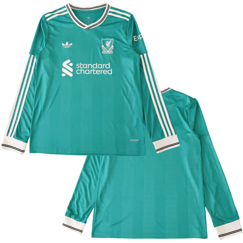 Liverpool FC 2025/26 třetí fotbalový dres s dlouhým rukávem