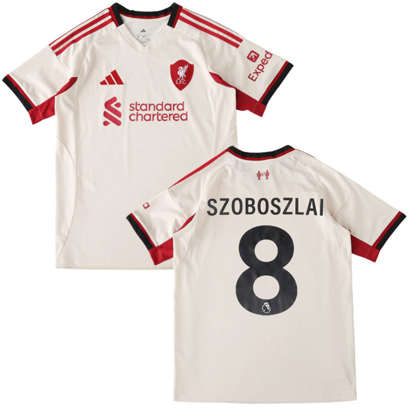 Pánský dres Liverpool 2025/26 away - fotbalová trika se Szoboszlai potiskem