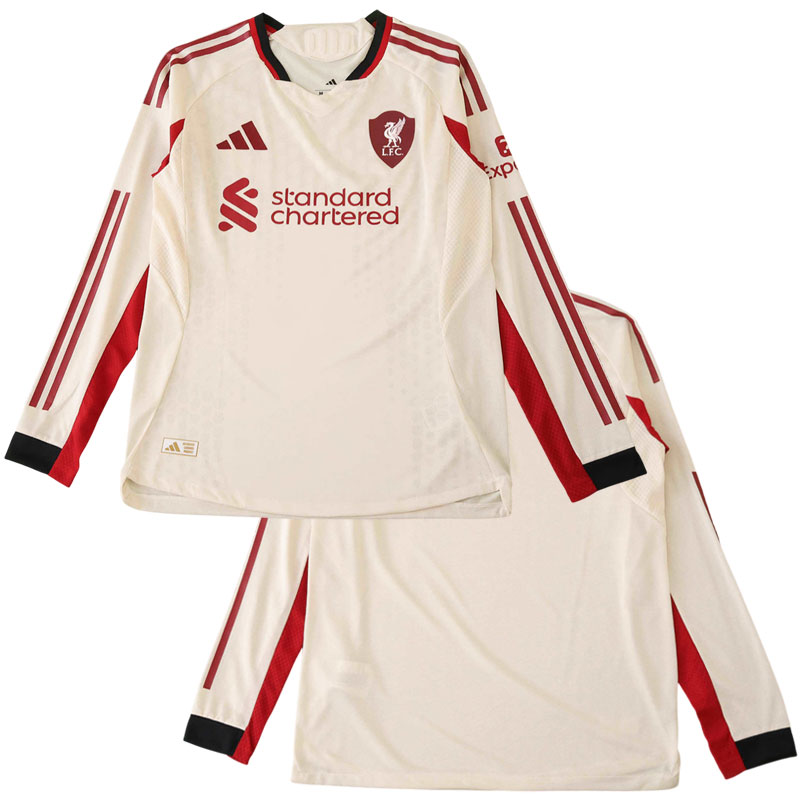 Pánský venkovní fotbalový dres Liverpool FC 25/26 - dlouhý rukáv