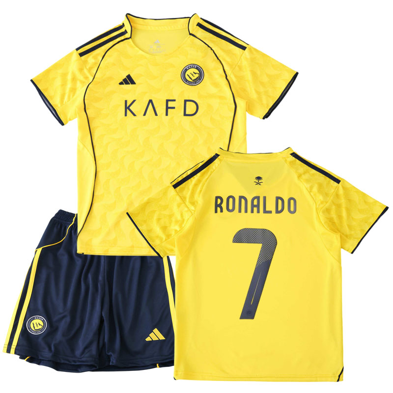 Ronaldo 7 Al Nassr domácí dres 2025/26 dětská fotbalová sada tričko + šortky