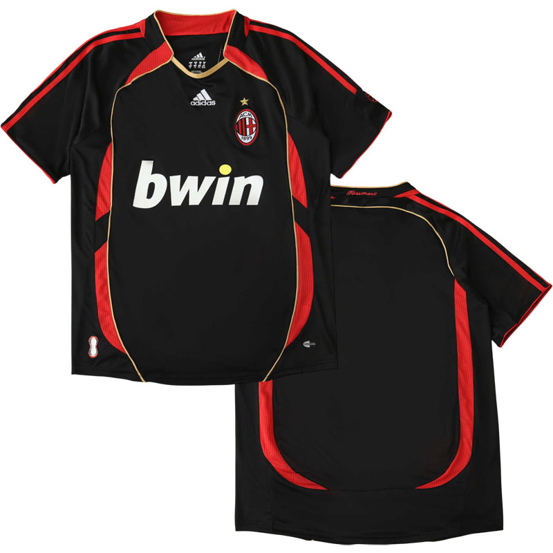 AC Milán retro třetí fotbalový dres 2006/07