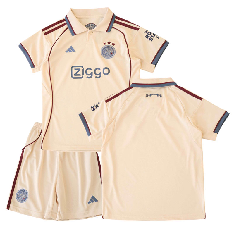Ajax Amsterdam dětský třetí fotbalový dres 2025/26 - tričko a šortky