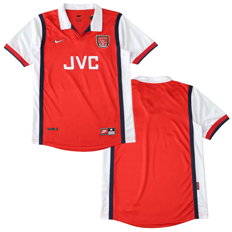 Arsenal FC retro domácí dres 1998/99 - klasický fotbalový triko JVC