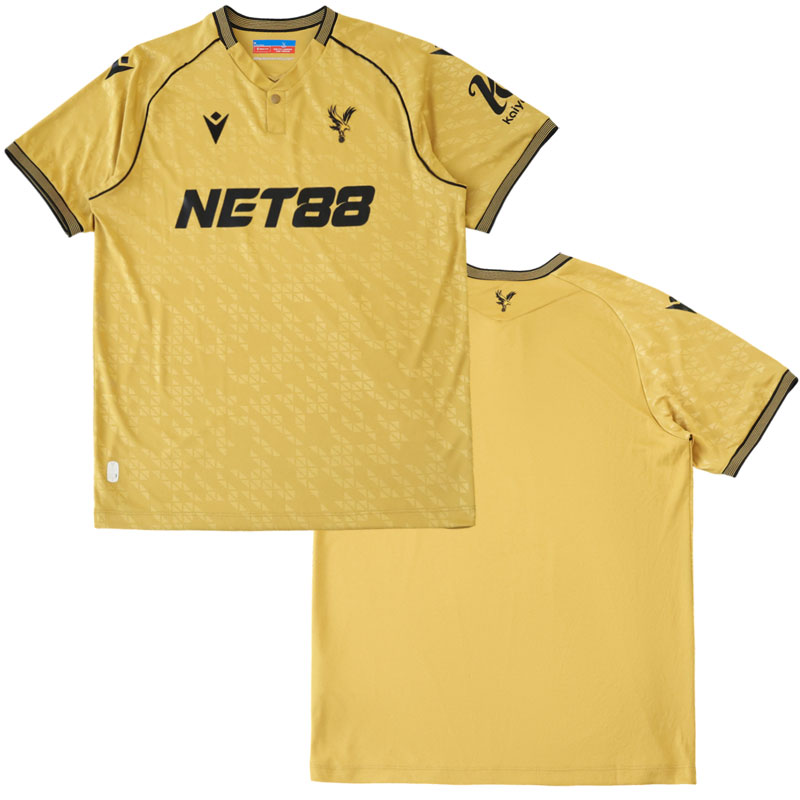 Crystal Palace 2025/26 třetí dres - zlaté pánské fotbalové tričko