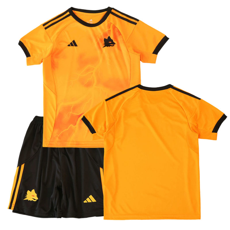Dětský fotbalový dres AS Roma 2025/26 venkovní - tričko a šortky