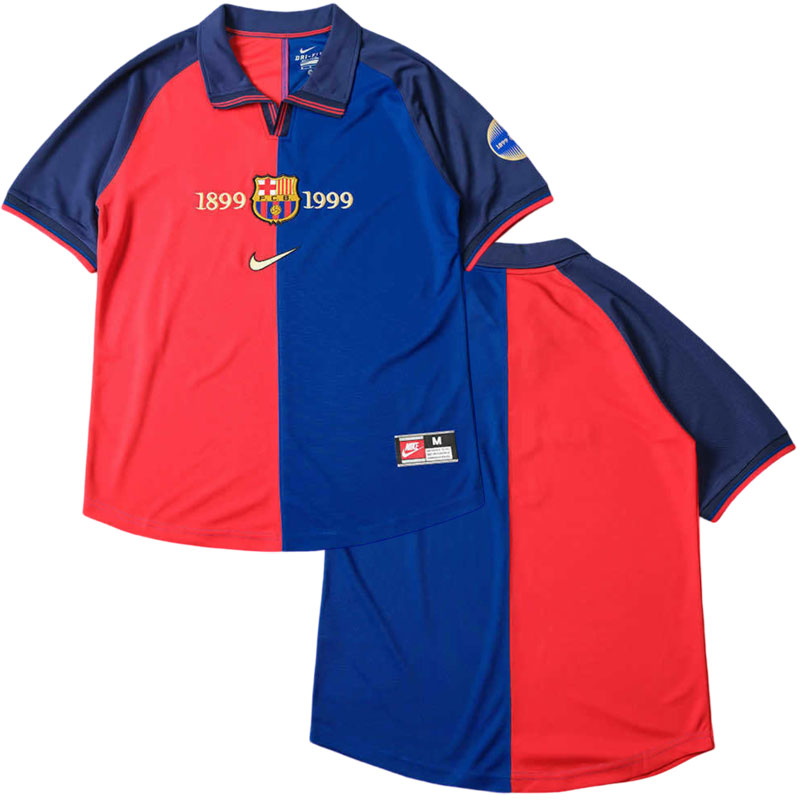 FC Barcelona domácí fotbalový dres 1999/2000 - pánský retro model