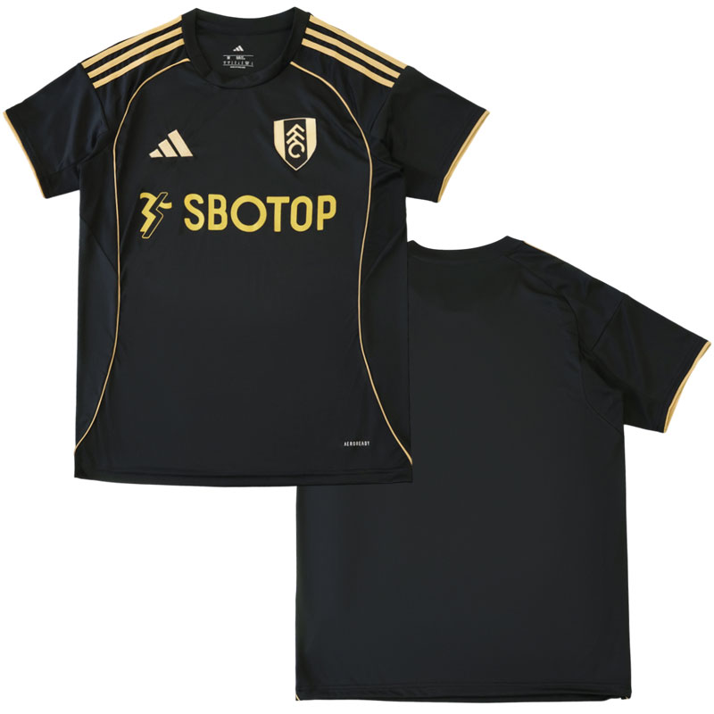 Fulham FC 2025/26 třetí dres - černo-zlatý pánský fotbalový trikot