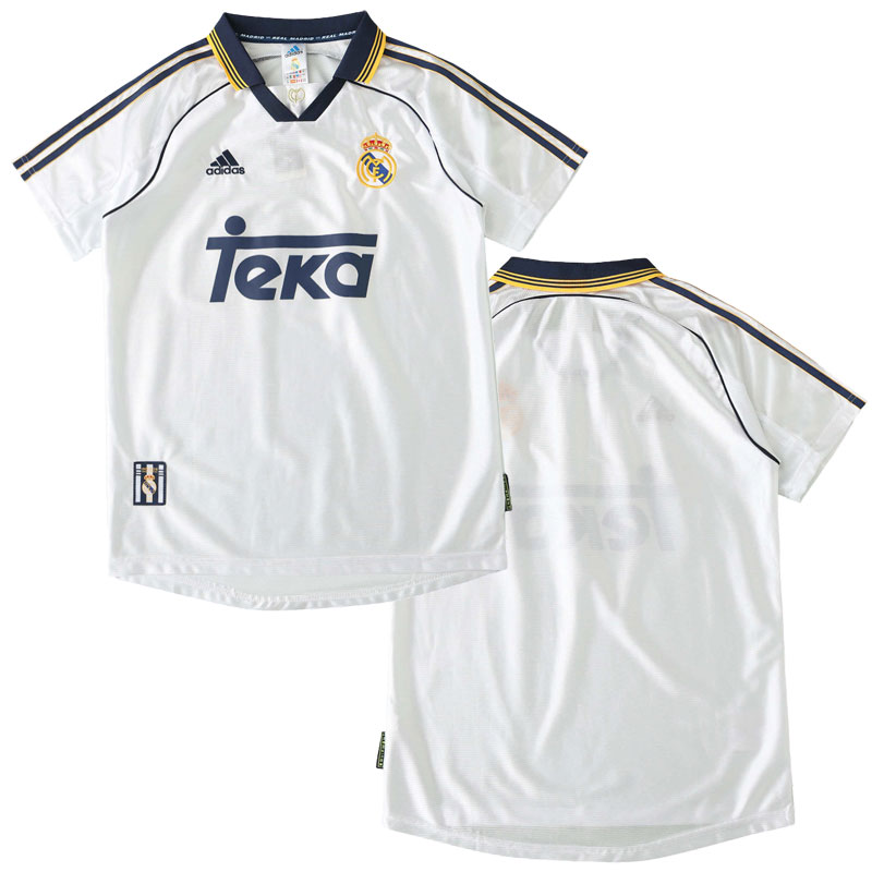 Real Madrid 1999/2000 domácí retro fotbalový dres pro muže