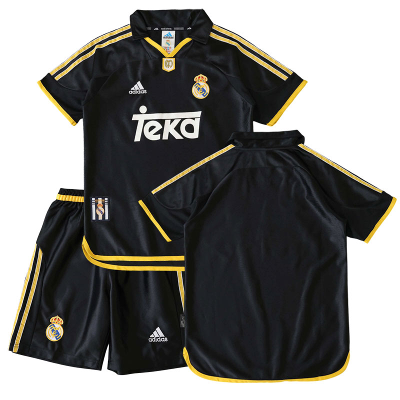 Real Madrid 99-00 dětská venkovní retro sada - dres + šortky pro kluky