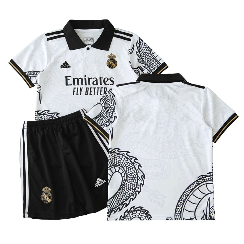 Real Madrid 24/25 dětský fotbalový dres Concept drak bílý + šortky