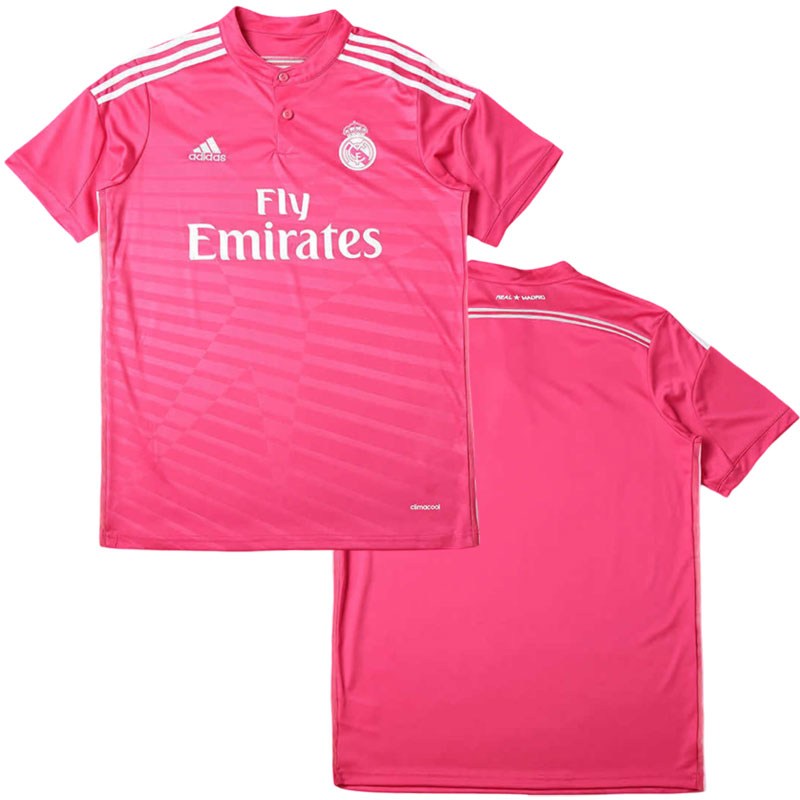 Retro růžový fotbalový dres Real Madrid 2014/15 venkovní