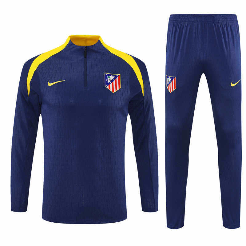 Atlético Madrid 25/26 tréninková souprava - navy half-zip top a kalhoty