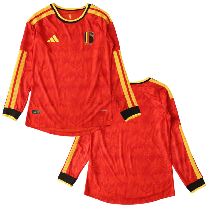 Belgie 2026 domácí fotbalový dres s dlouhým rukávem pro muže