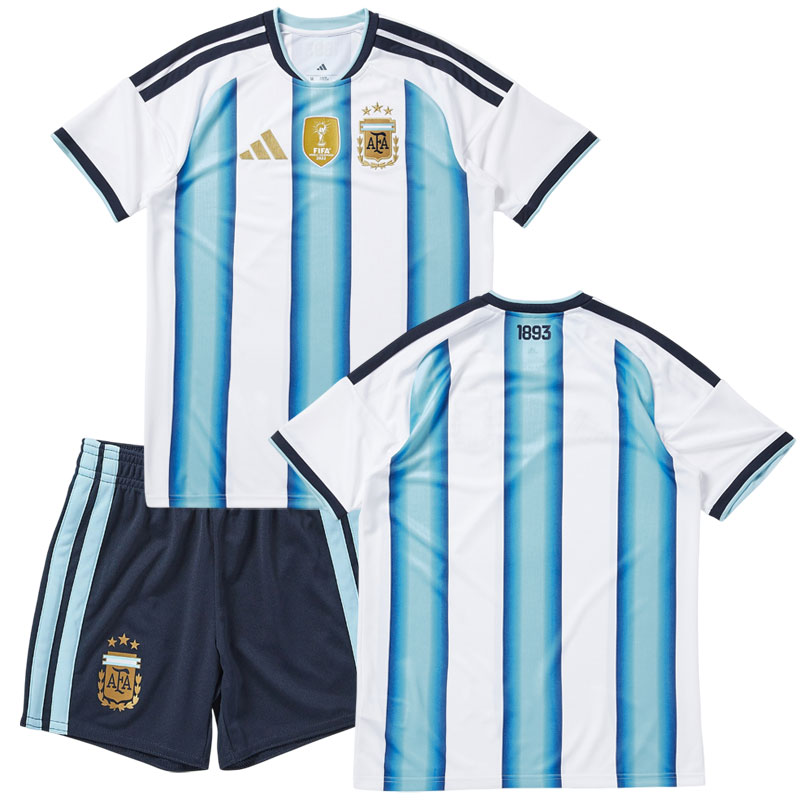 Dětská domácí sada Argentina 2026 - fotbalový dres + kraťasy
