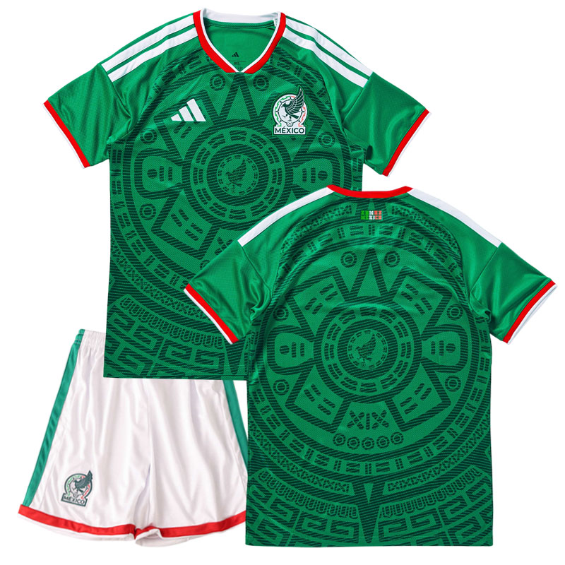 Dětský fotbalový dres Mexiko 2026 - domácí sada tričko + šortky