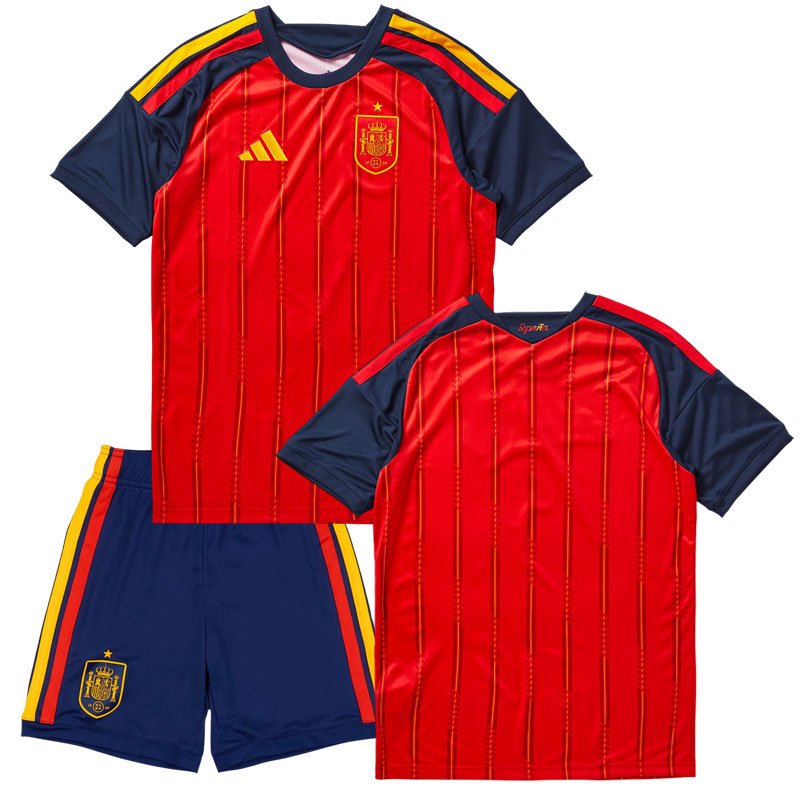 Dětský fotbalový dres Španělsko 2026 - domácí sada na mistrovství světa