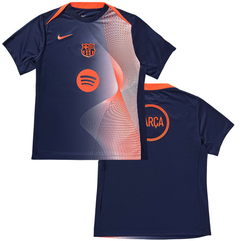 Fotbalový dres Barcelona 2025/26 pro muže - Pre-Match třetí edice Total 90 design