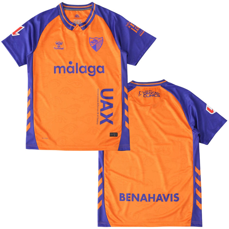 Málaga CF 25/26 třetí dres pro muže - oranžový fotbalový dres