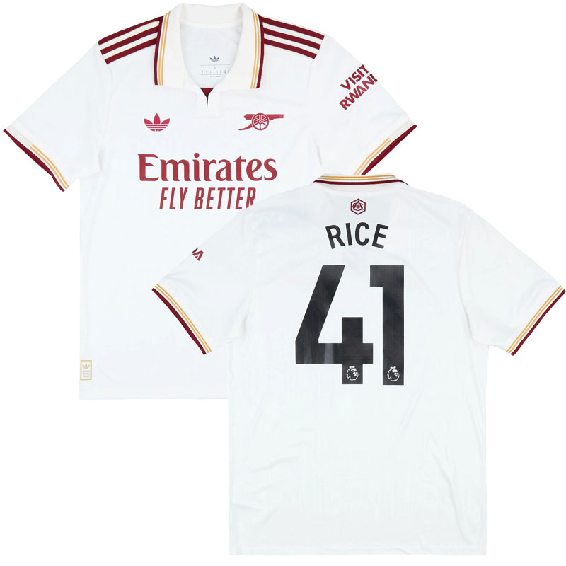 Arsenal FC třetí dres 2025/26 Rice 41 – fotbalový dres pro muže
