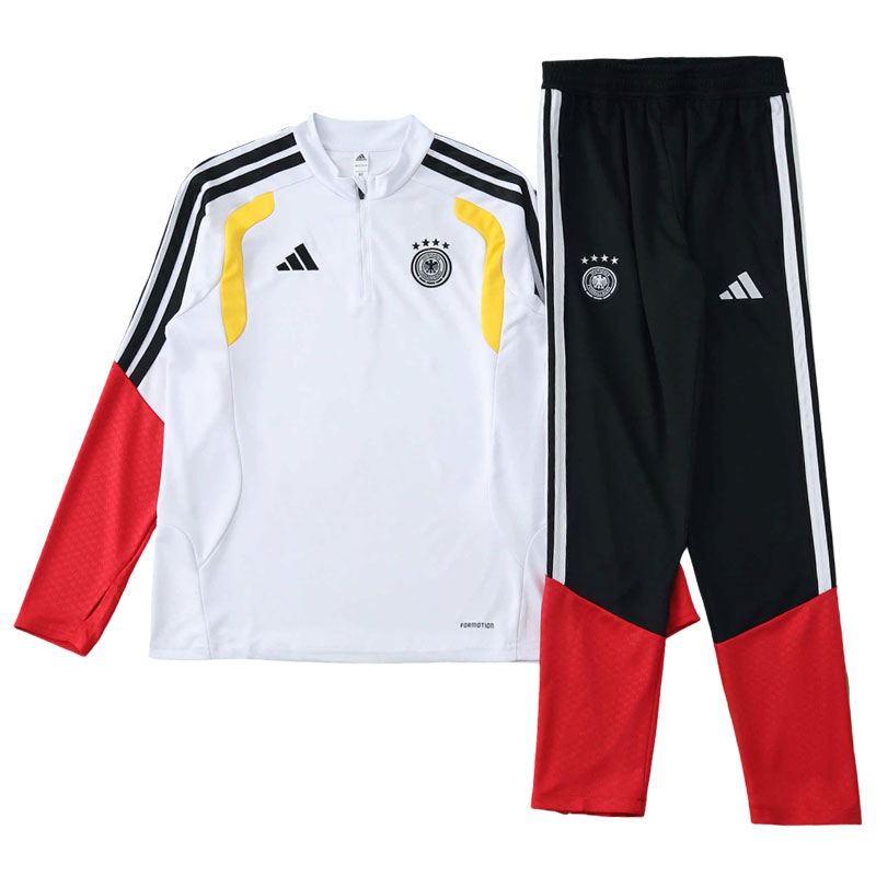 Bílá půlzip tréninková souprava Germany 2026 – fotbalový tréninkový set