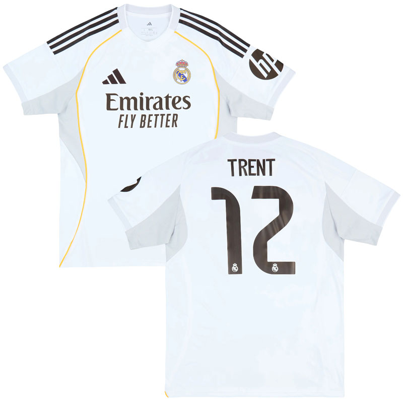 Bílý pánský dres Real Madrid 2025/26 – domácí fotbalový trikot Trent 12
