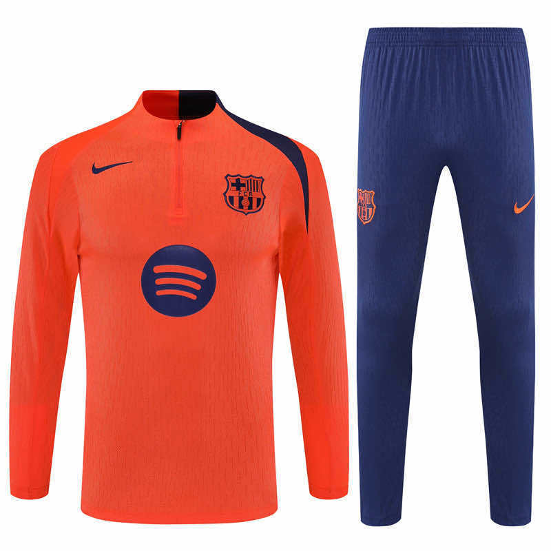 FC Barcelona Half Zip souprava 2025/26 - oranžová