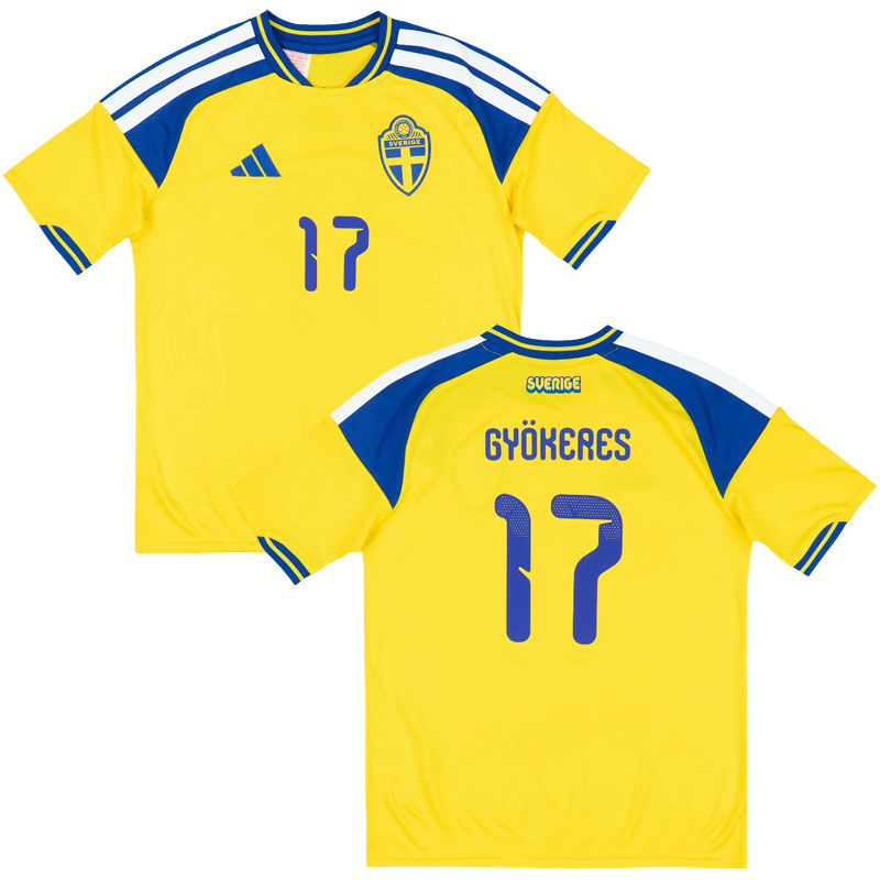 Gyökeres 17 Švédsko 2026 domácí žlutý pánský fotbalový dres